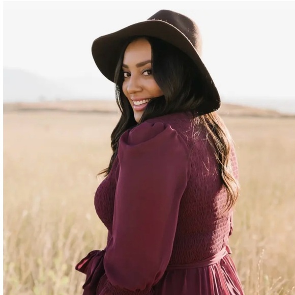 Rachell Parcell Floppy Felt Panama Hat -Women’s One Size NWT - Picture 5 of 10